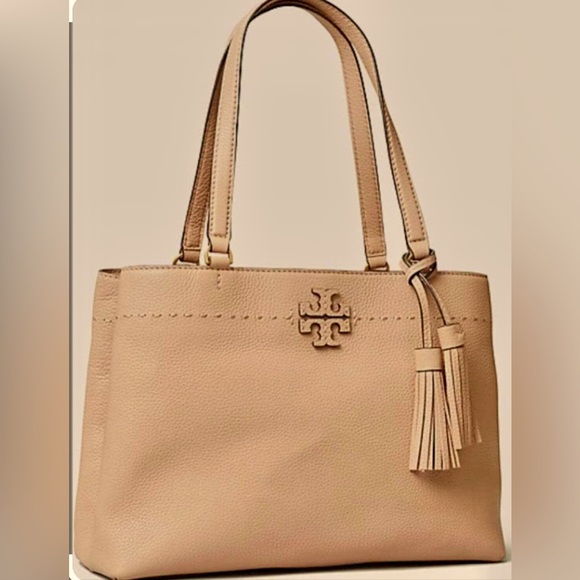 Tory Burch Bags Tory Burch Triple Compartment Leather Mcgraw Tote